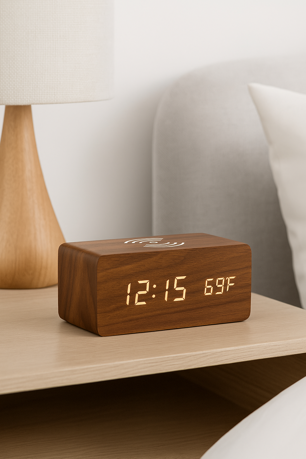 Time | Wecker mit Temperatur und Feuchtigkeitsanzeige