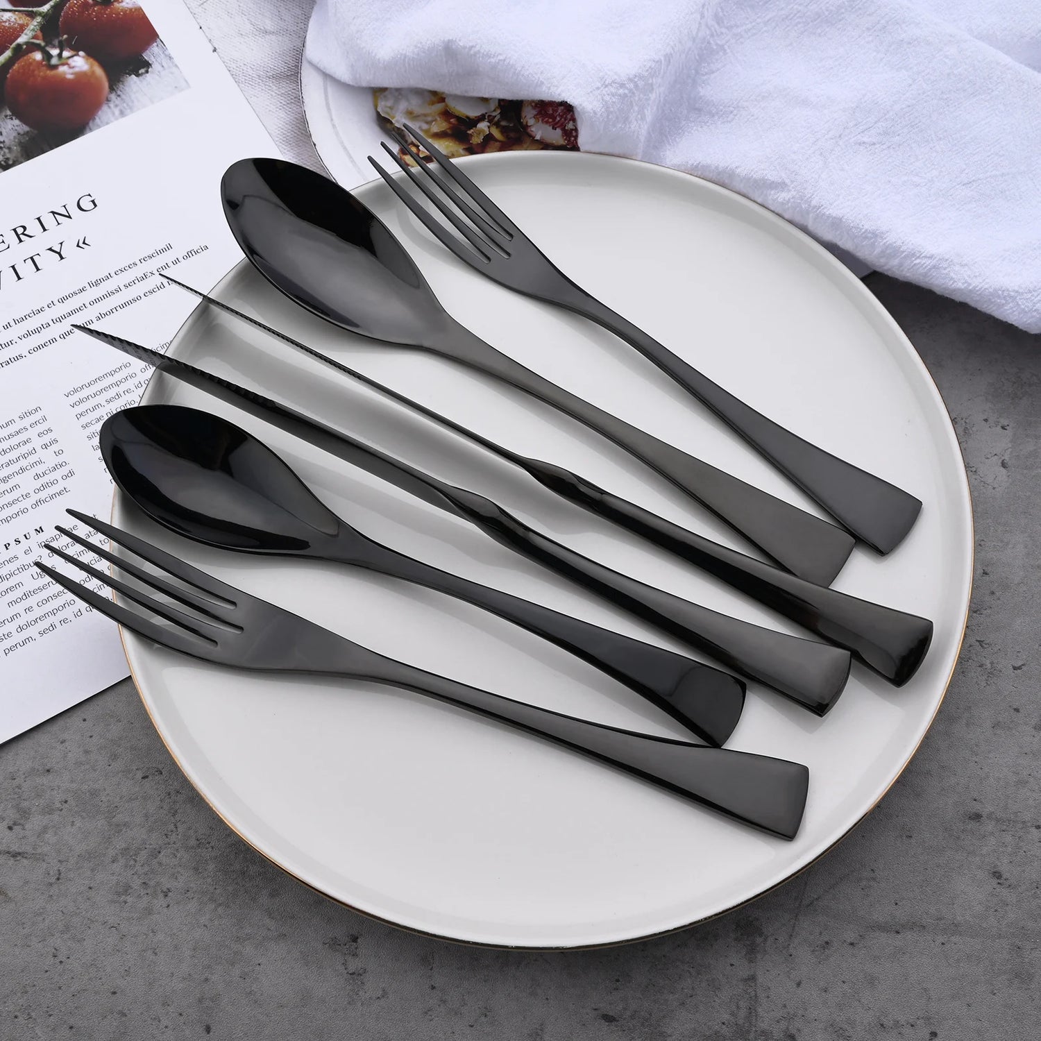 Luxe | Besteckset aus Edelstahl