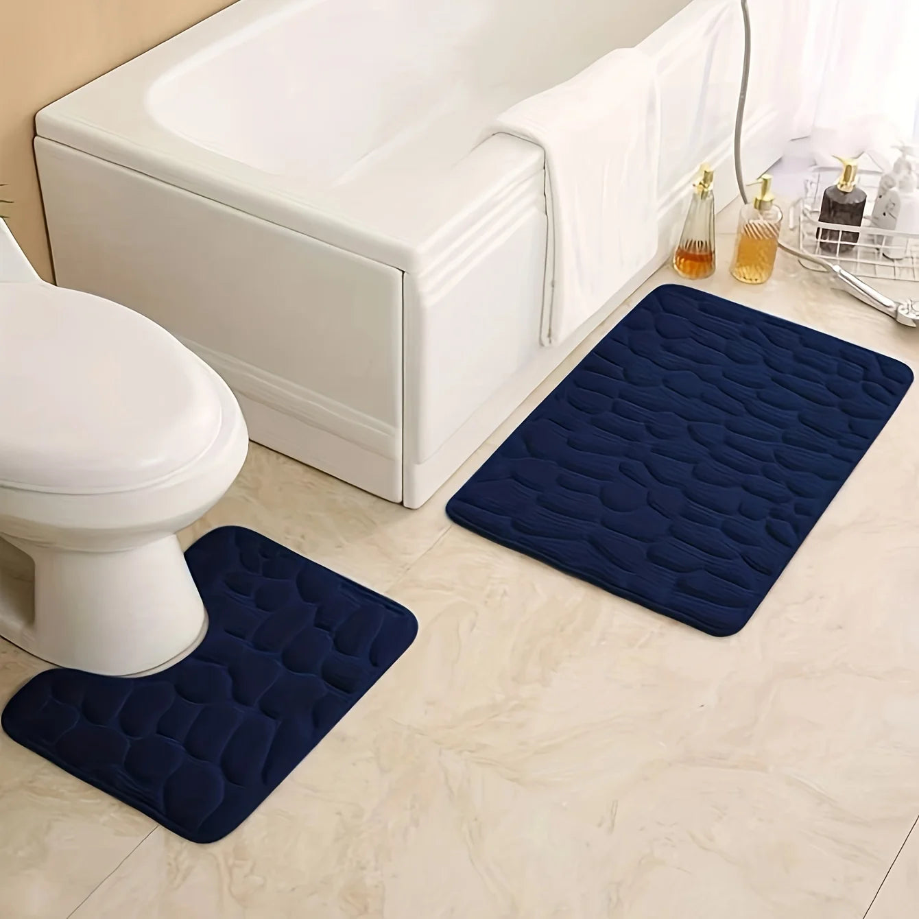 StoneMat | Set aus rutschfester, wasserabsorbierender Badematte